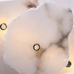 Alabaster Wall Sconce, Modern Gold LED Wall Light
