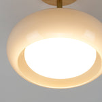 Modern Wood & Glass Ceiling Light, 12-Inch E26 Fixture