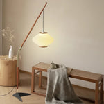 Pleated Shade Arc Floor Lamp