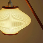 Pleated Shade Arc Floor Lamp