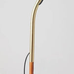 Pleated Shade Arc Floor Lamp