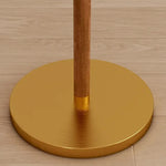 Pleated Shade Metal Arc Floor Lamp