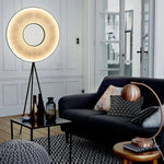 Pleated Shade Tripod Floor Lamp