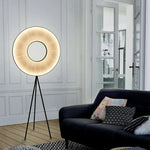 Pleated Shade Tripod Floor Lamp