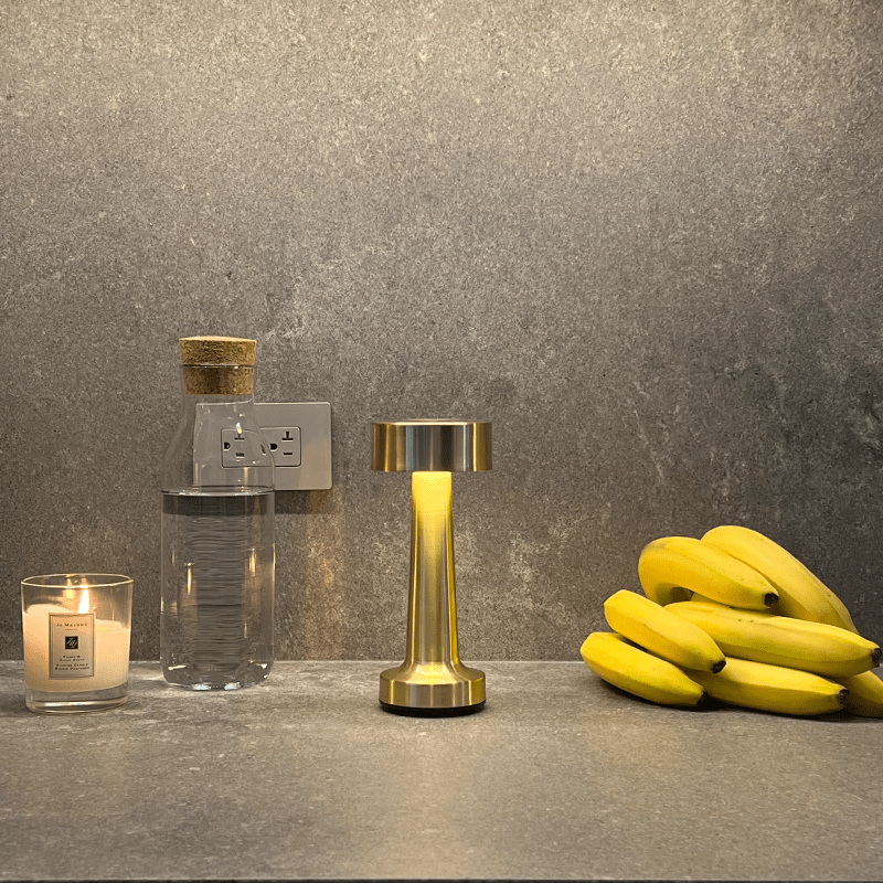 Rechargeable Three-Tone LED Table Lamp with Touch Dimming