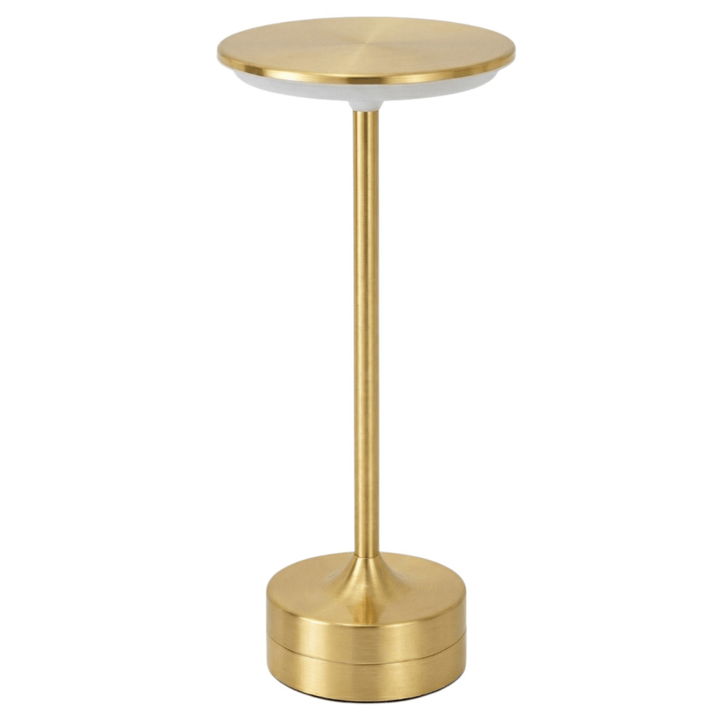 Rechargeable LED Table Lamp - Cordless, Touch Control, Chrome Finish