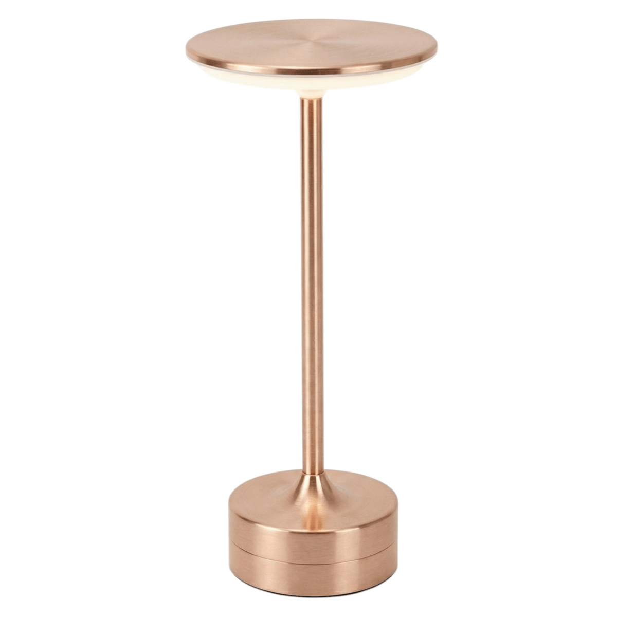 Rechargeable LED Table Lamp - Cordless, Touch Control, Chrome Finish