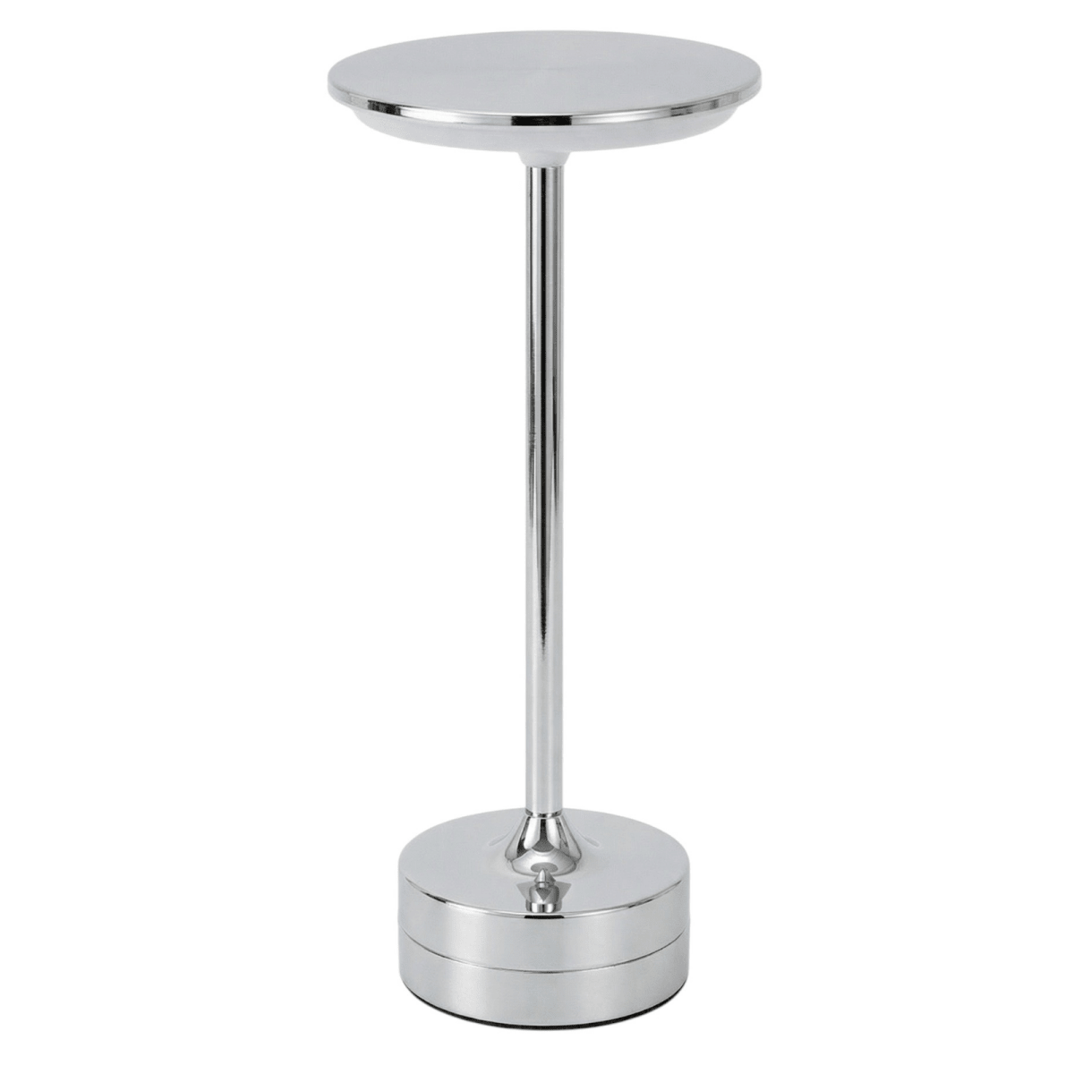 Rechargeable LED Table Lamp - Cordless, Touch Control, Chrome Finish