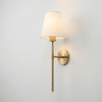 Rechargeable Wall Lamp - Modern Design, Metal Construction, 12 inches