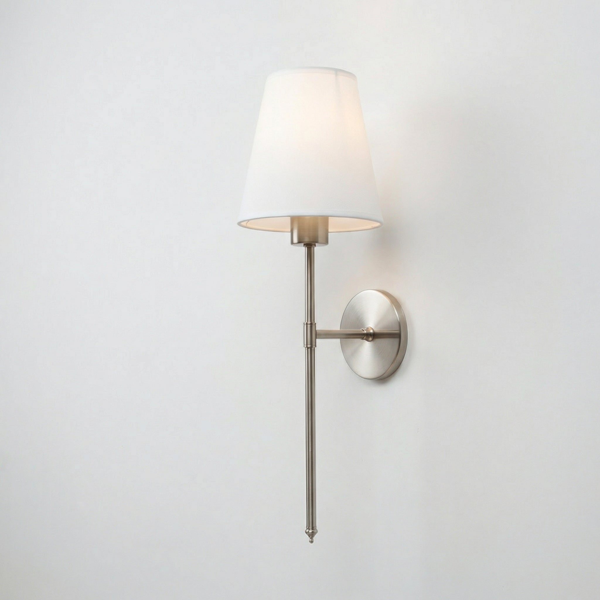 Rechargeable Wall Lamp - Modern Design, Metal Construction, 12 inches