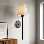 Rechargeable Wall Lamp - Modern Design, Metal Construction, 12 inches