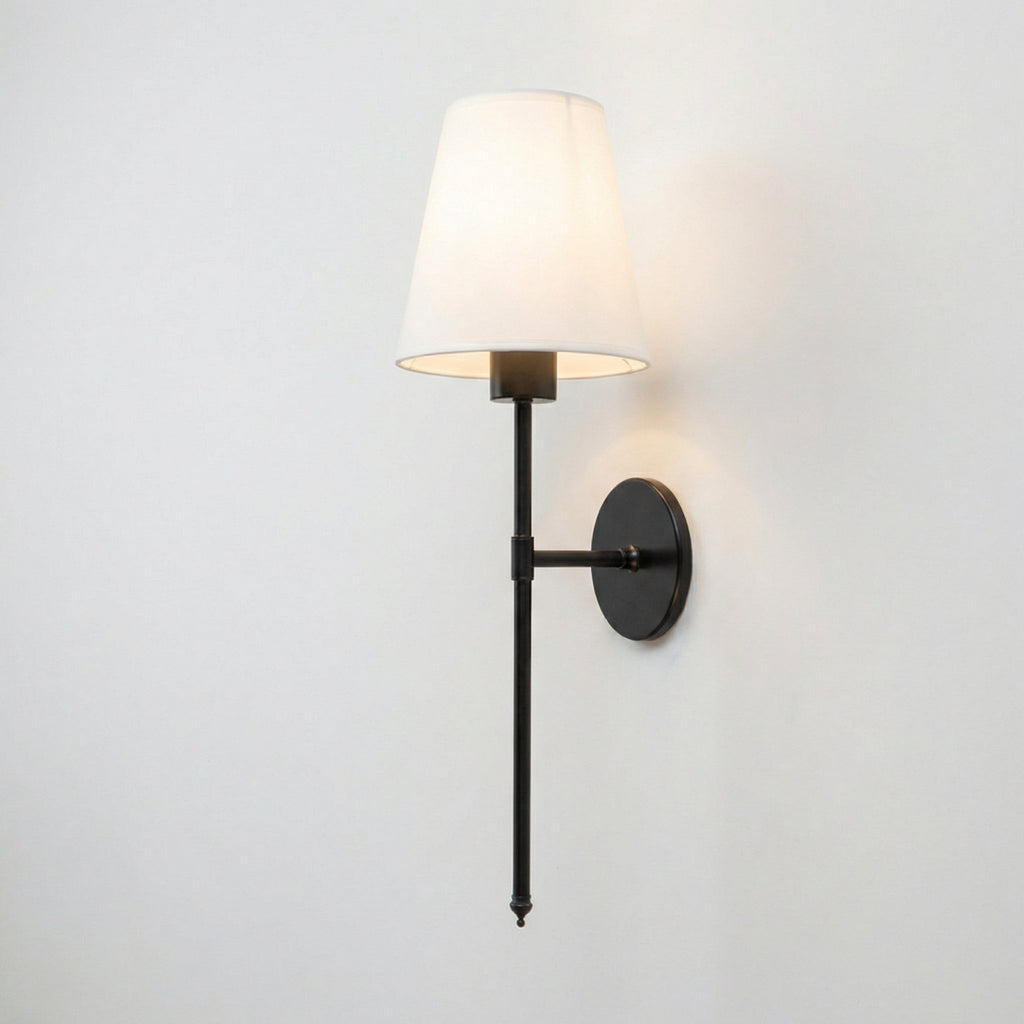 Rechargeable Wall Lamp - Modern Design, Metal Construction, 12 inches