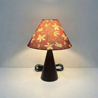 Retro Fabric Table Lamp with Shade - 14 Inches Tall
