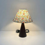 Retro Fabric Table Lamp with Shade - 14 Inches Tall