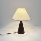 Retro Fabric Table Lamp with Shade - 14 Inches Tall
