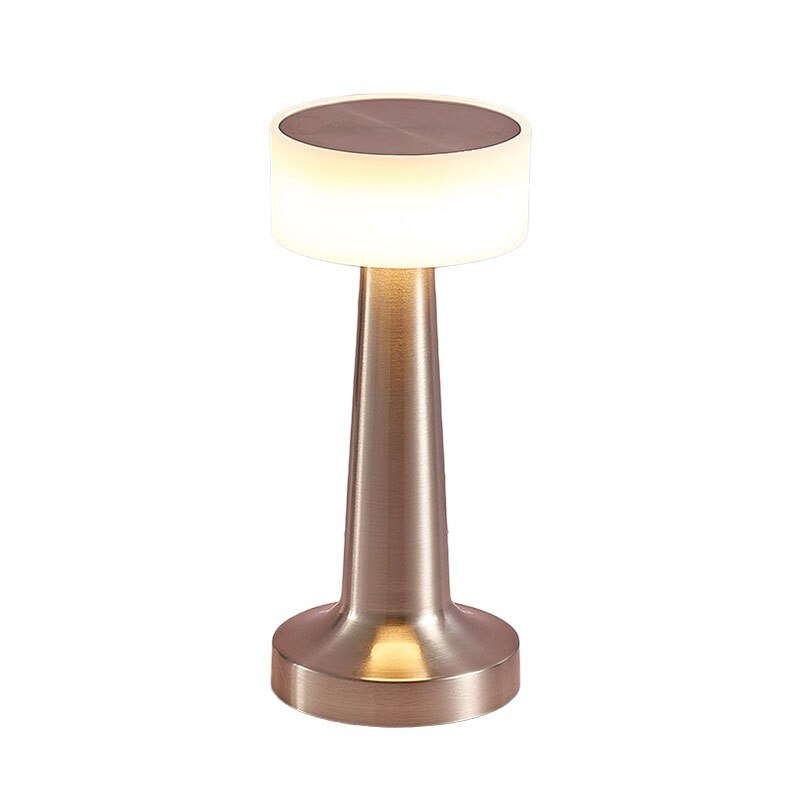 Cordless Disc LED Table Lamp with Touch Dimming