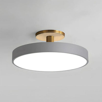 Round Flush-Mount Ceiling Light with Metal Frame, 12-Inch Diameter8