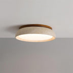 Round LED Ceiling Light with Stone Frame, 30 cm Diameter