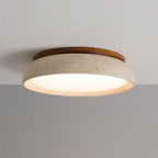 Round LED Ceiling Light with Stone Frame, 30 cm Diameter