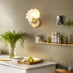 Seashell-Style Wall Light with E14 Fitting