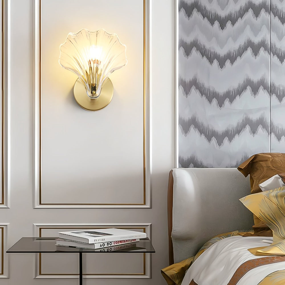 Seashell-Style Wall Light with E14 Fitting