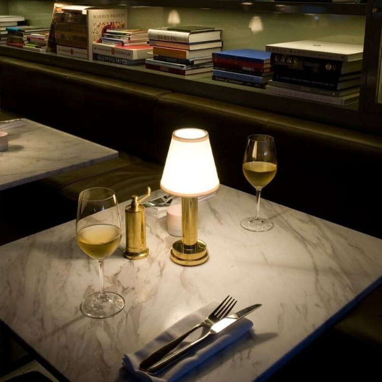 Rechargeable Fabric Shade Table Lamp with Touch Control