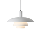Tiered Metal Shade Pendant Light - Modern Design, 12-inch Diameter