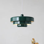 Tiered Shade Pendant Light Fixture - Modern Design, 12-inch Diameter