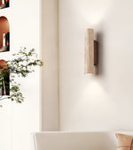 Travertine Up and Down Wall Light with E27 Socket