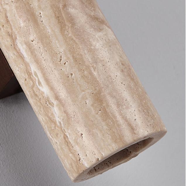 Travertine Up and Down Wall Light with E27 Socket