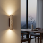 Travertine Up and Down Wall Light with E27 Socket