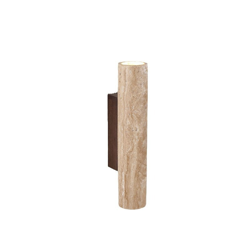 Travertine Up and Down Wall Light with E27 Socket
