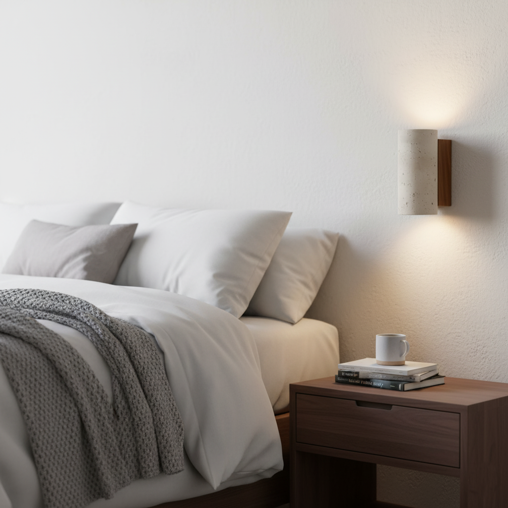 Travertine Up and Down Wall Light with E27 Socket