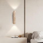 Travertine Up and Down Wall Light with E27 Socket