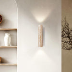 Travertine Up and Down Wall Light with E27 Socket