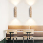 Travertine Up and Down Wall Light with E27 Socket