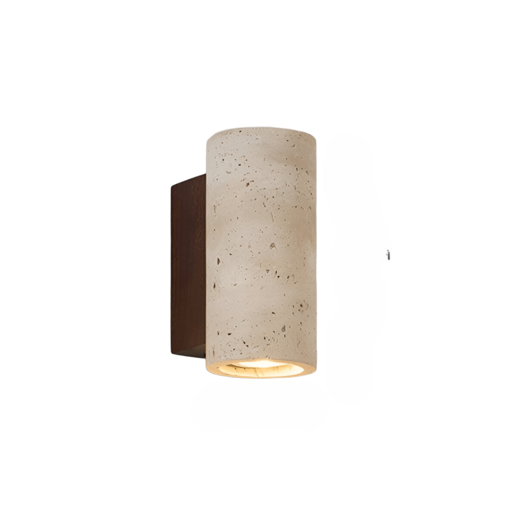 Travertine Up and Down Wall Light with E27 Socket