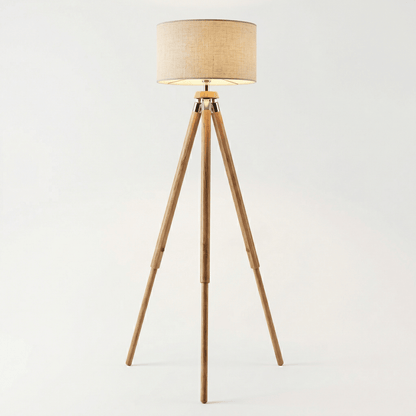 Tripod Floor Lamp with Fabric Shade - Adjustable Height, 60 inches1