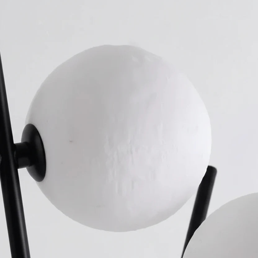 Tripod Moon Lamp with Frosted Glass Shade