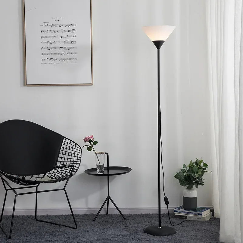 Upward-Facing Metal Floor Lamp