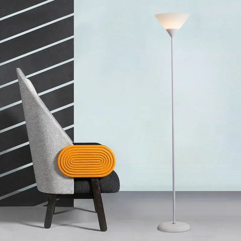 Upward-Facing Metal Floor Lamp