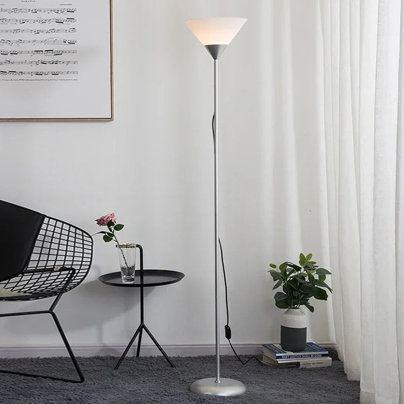 Upward-Facing Metal Floor Lamp