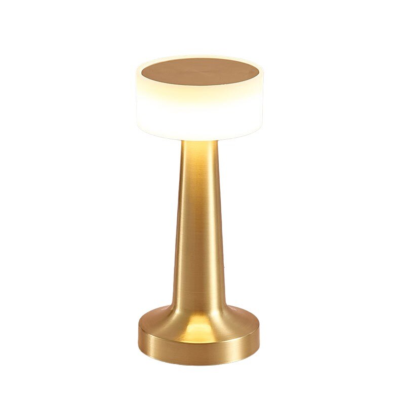 Cordless Disc LED Table Lamp with Touch Dimming