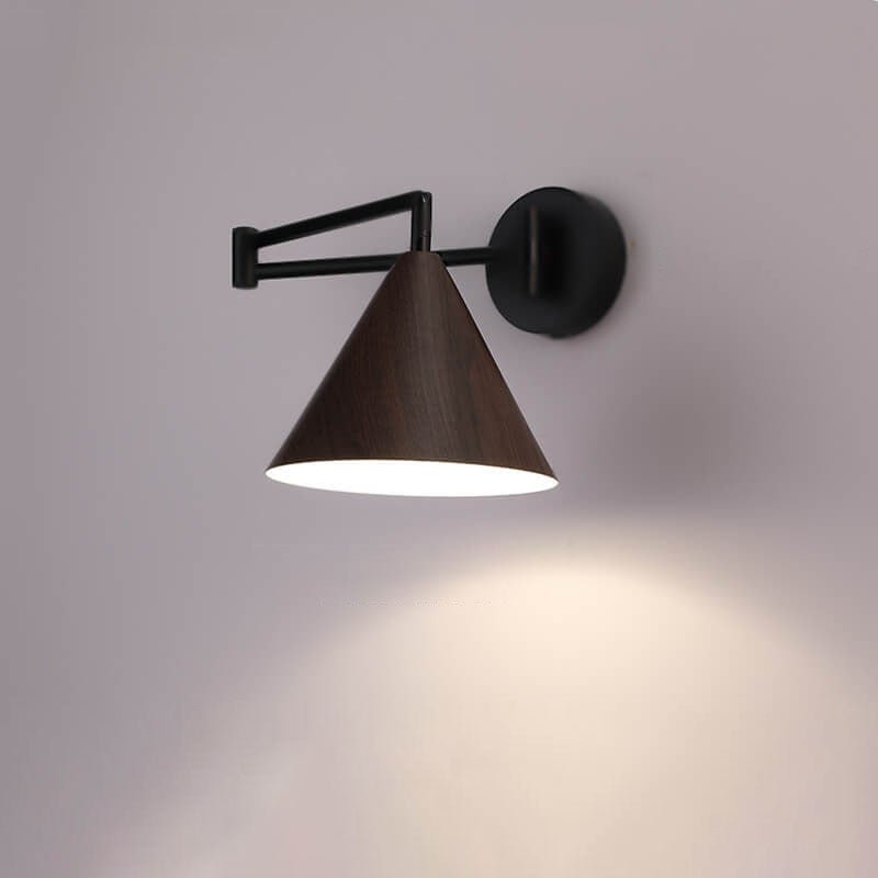 wood-cone-1-light-swing-arm-wall-sconce-adjustable-design