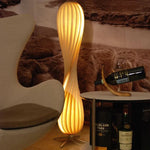 Wood E27 Floor Lamp