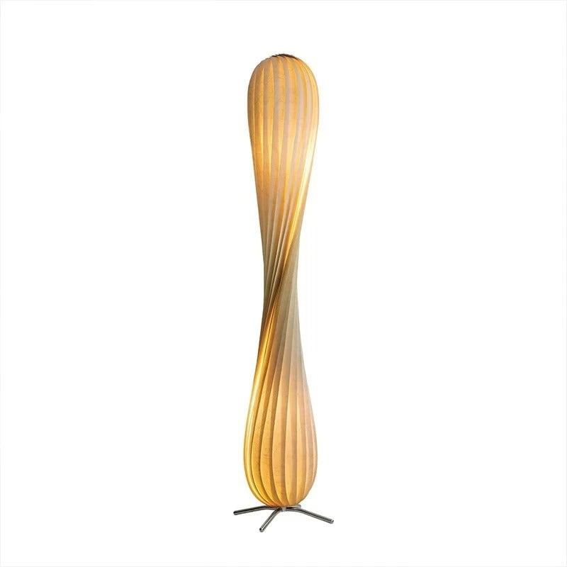 Wood E27 Floor Lamp