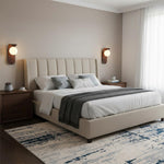 Wood-Effect Wall Light with Opal Glass Globe