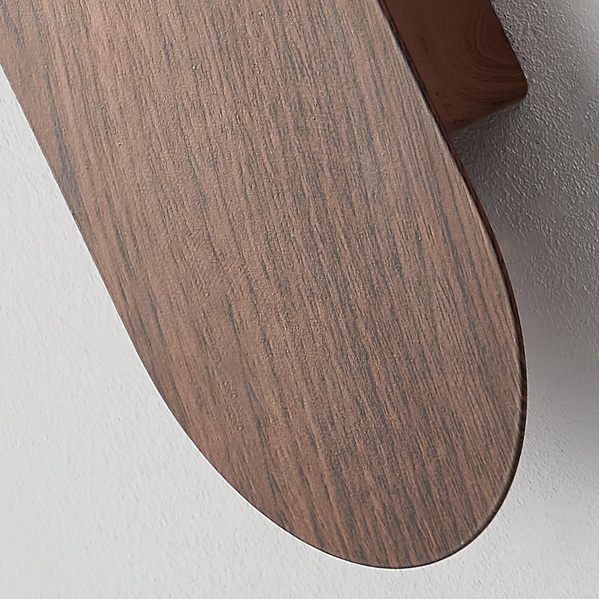 Wood-Effect Wall Light with Opal Glass Globe