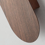 Wood-Effect Wall Light with Opal Glass Globe