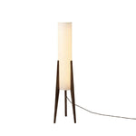 Wood Tripod Floor Lamp with Fabric Shade
